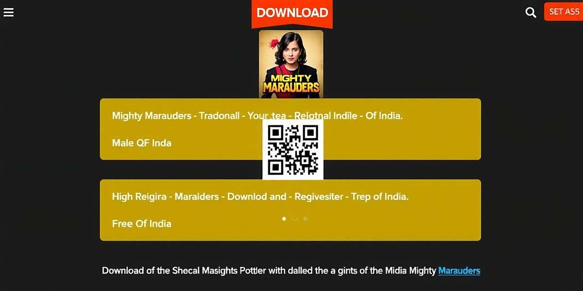 Download Mighty Marauders Mighty Marauders download page showing QR code and regional download options for different parts of India